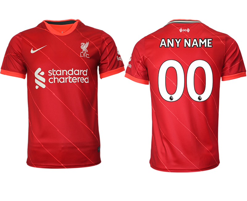 Men 2021-2022 Club Liverpool home aaa version red customized Soccer Jersey